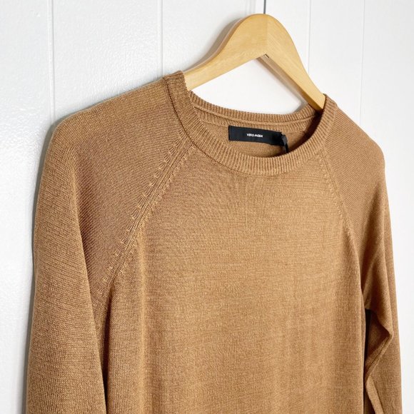 NEW Vero Moda Meghan Long Sleeve O-Neck Dress Size Small - Tan/Tobacco - Picture 2 of 9